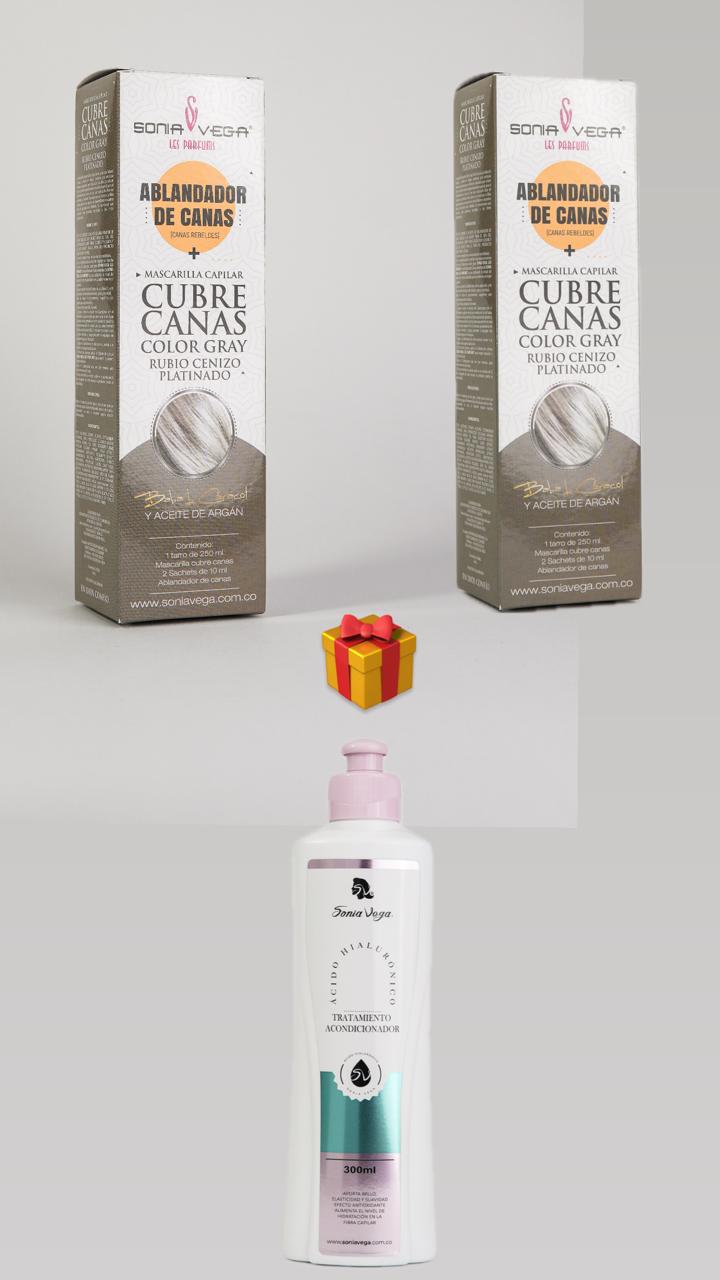 Pagas 2 cubre canas y te obsequiamos un acondicionador ácido hialuronico image 0